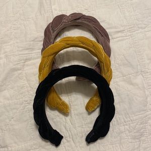 pack of 3 velvet headbands!